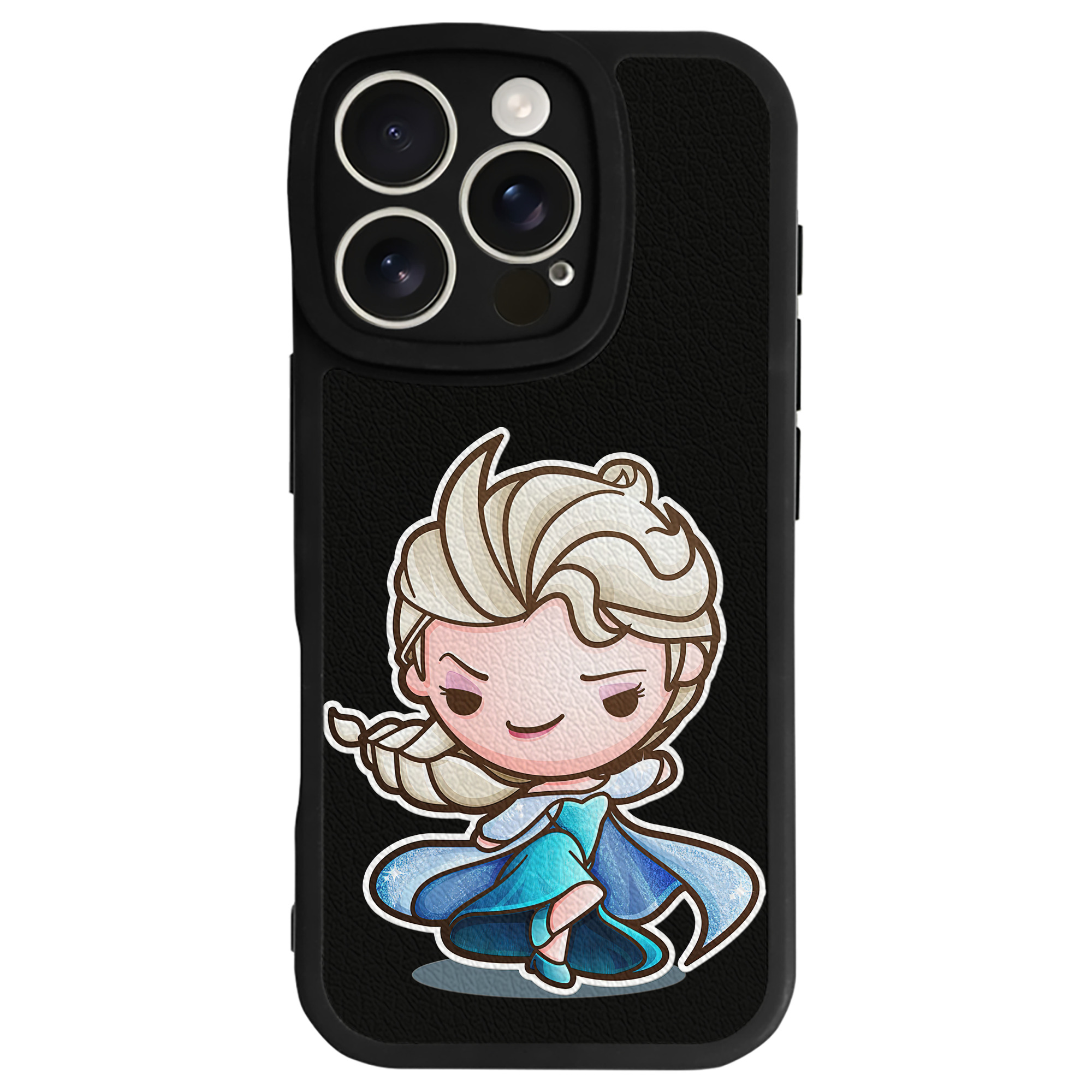 （画像用） アナと雪の女王 アンナ エルサ Frozen Anna Elsa 【iPhone 16シリーズ対応】シリコンスマホケース（レザー調） 材質：シリコン